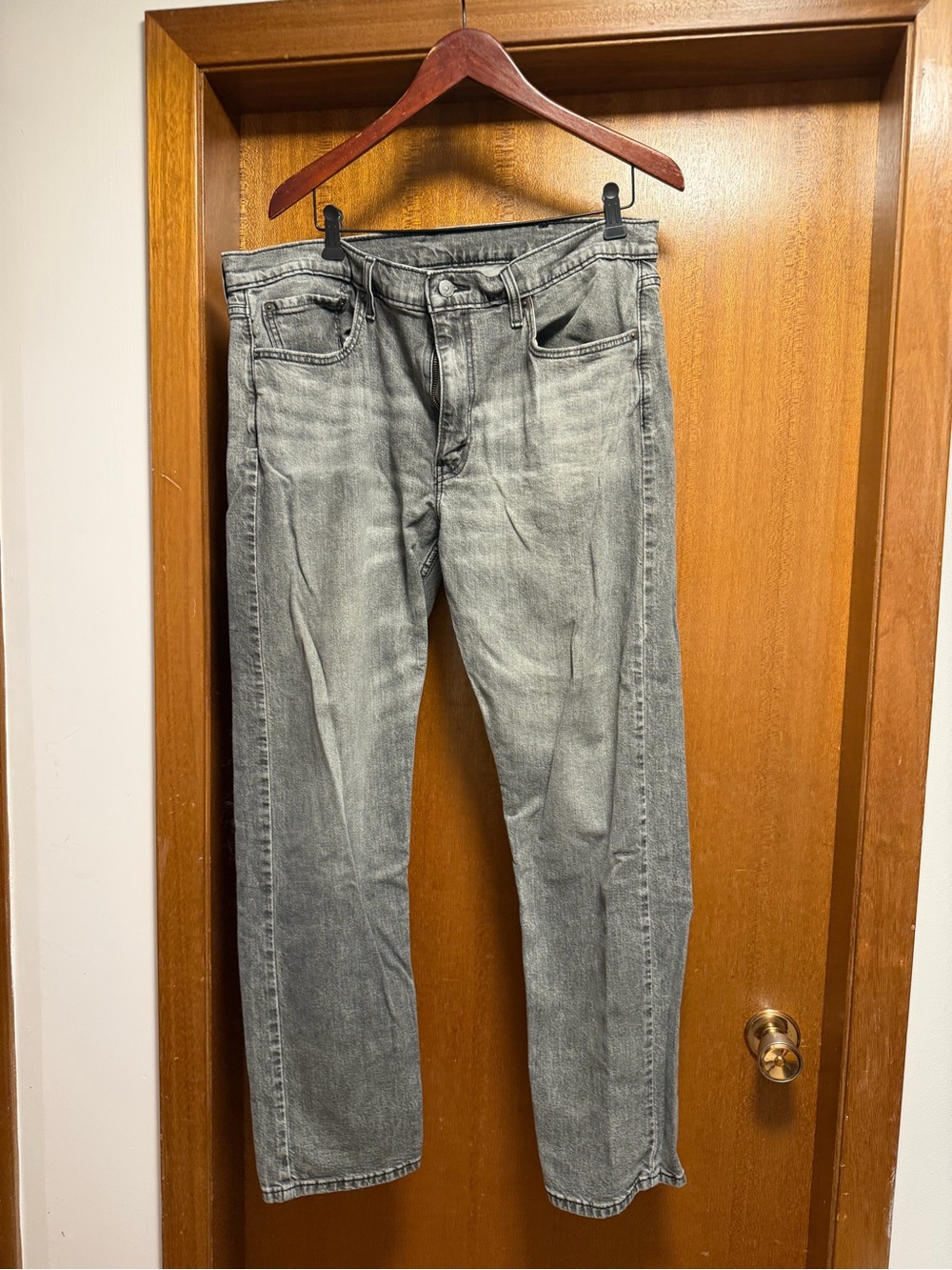 Levi's Light Grey Straight Leg Jeans
